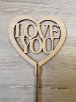 Топпер Сердце LOVE YOU