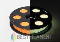 Светящийся в темноте PLA пластик Bestfilament для 3D-принтеров, цвет бирюзовый, 0,5 кг (1,75 мм)