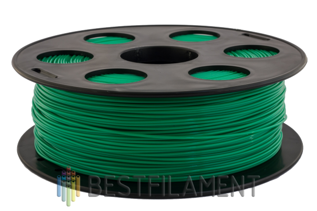 Зеленый PLA пластик Bestfilament для 3D-принтеров 1 кг (1,75 мм) Зеленый PLA пластик Bestfilament для 3D-принтеров 1 кг (1,75 мм)