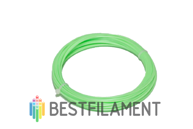 Пробник салатового PLA-пластика Bestfilament, 1.75 мм