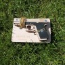 Деревянный пистолет Glock 26, в сборе, игрушка-резинкострел