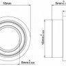 Подшипник фланцевый F688ZZ Подшипник фланцевый F688ZZ