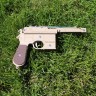 Деревянный пистолет «Маузер» К-96, игрушка-резинкострел