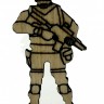 Деревянный пистолет «Маузер» К-96, игрушка-резинкострел