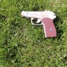 Деревянный пистолет Макарова (ПМ), игрушка-резинкострел