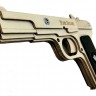 Деревянный пистолет Тульский Токарев (ТТ), игрушка-резинкострел