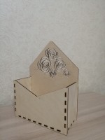 Кашпо/корзина Конверт Розы