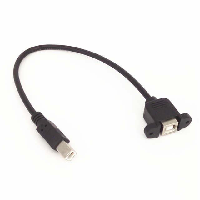 Удлинитель USB B с винтовым отверстием для крепежа