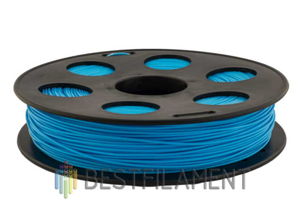 Голубой PETG пластик Bestfilament для 3D-принтеров 0.5 кг (1,75 мм) Голубой PETG пластик Bestfilament для 3D-принтеров 0.5 кг (1,75 мм)
