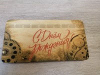 Купюрница подарочная (часы шестеренки)