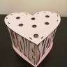 Кашпо/Подставка Сердце I love you с колбами Кашпо/Подставка Сердце I love you с колбами