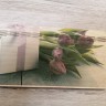 Купюрница подарочная (подарок и тюльпаны) Купюрница подарочная (подарок и тюльпаны)
